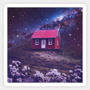 House In Space Sticker